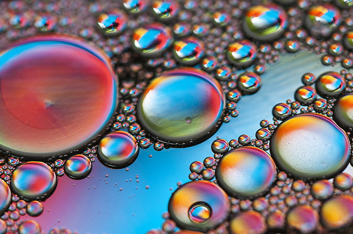 Burbujas, color, líquido, el aire, el volumen, Fondo de pantalla HD |  Wallpaperbetter
