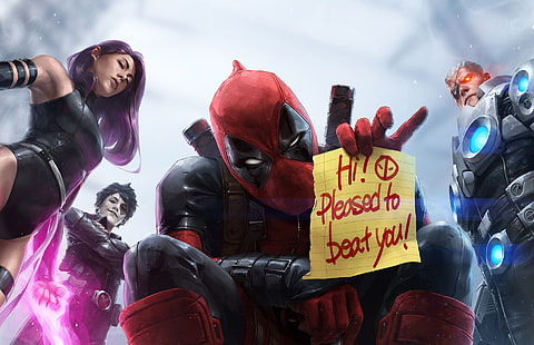 Deadpool Tapete, Deadpool, Kabel, Domino (Neena Thurman), Psylocke, HD-Hintergrundbild HD wallpaper