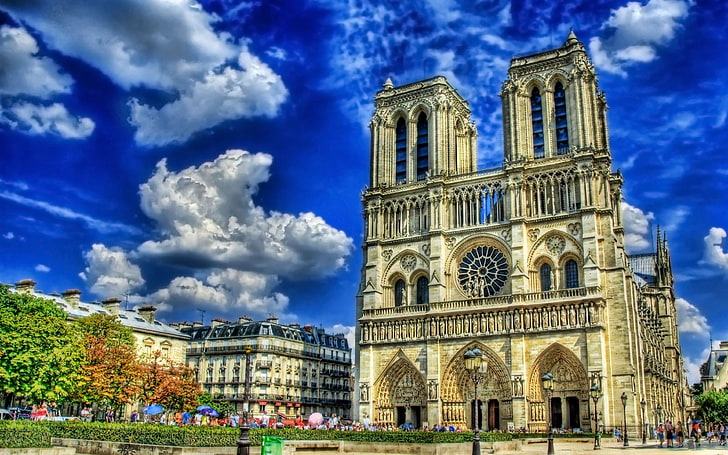 Catedral De Notre Dame París France Desktop Wallpaper Hd 3840×2400, HD wallpaper