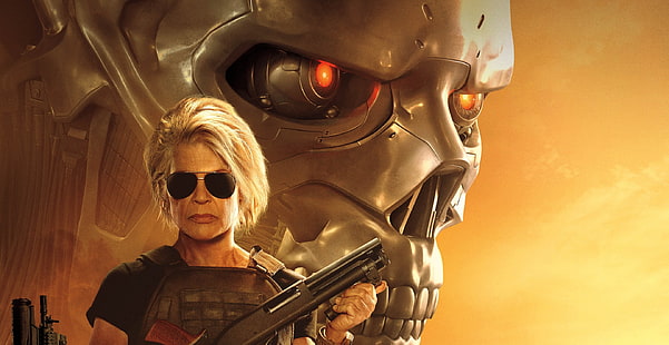 Terminator ، Terminator: Dark Fate ، ليندا هاميلتون ، سارة كونور، خلفية HD HD wallpaper