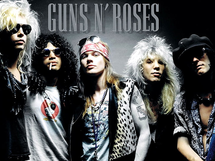 Guns N Roses, carta da parati di Guns N 'Roses, musica, gruppo musicale, hard rock, americano, pistole e rose, Sfondo HD