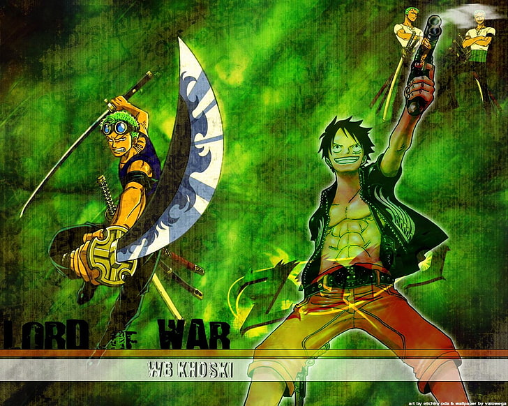 One Piece Lord of War wallpaper, Anime, One Piece, Monkey D. Luffy, Zoro Roronoa, HD wallpaper