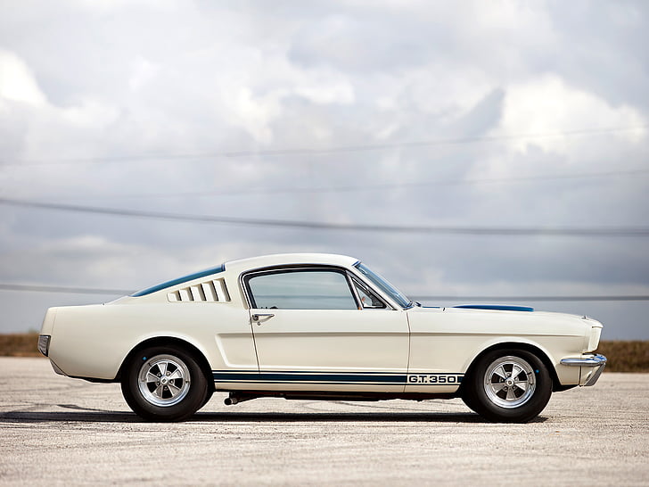 1965, clásico, Ford, GT350, músculo, Mustang, Shelby, Fondo de pantalla HD