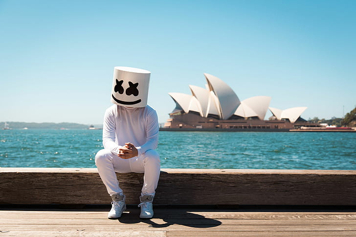 Muzyka, Marshmello, Marshmello (muzyka), Opera w Sydney, Tapety HD