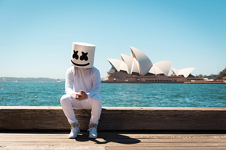 Musica, Marshmello, Marshmello (musica), Sydney Opera House, Sfondo HD HD wallpaper