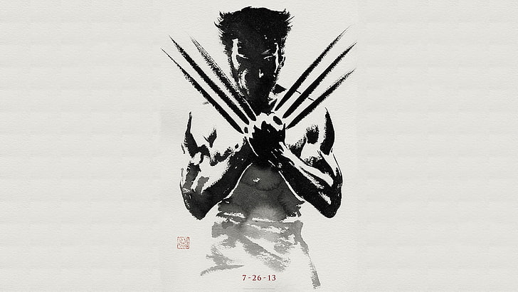 Wolverine illustration, Wolverine, X-Men, claws, adamantium, artwork, HD wallpaper