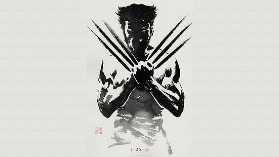 Wolverine illustration, Wolverine, X-Men, claws, adamantium, artwork, HD wallpaper HD wallpaper