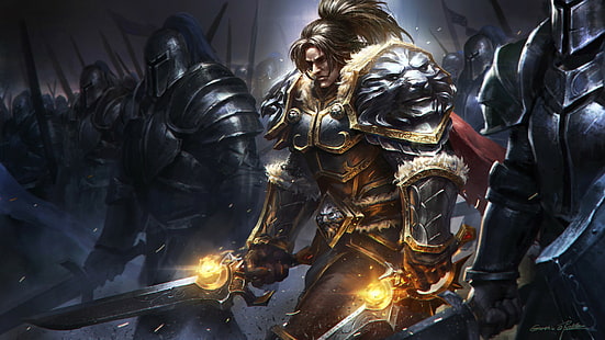 Warcraft, World Of Warcraft, Varian Wrynn, HD wallpaper HD wallpaper