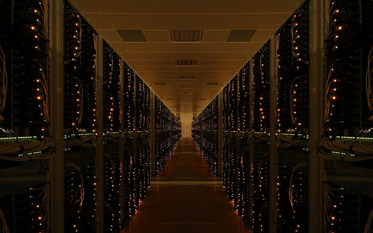 computer, server, datacenter, HD wallpaper