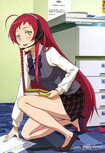 anime, anime girls, Hataraku Maou-sama !, Yusa Emi, Wallpaper HD HD wallpaper
