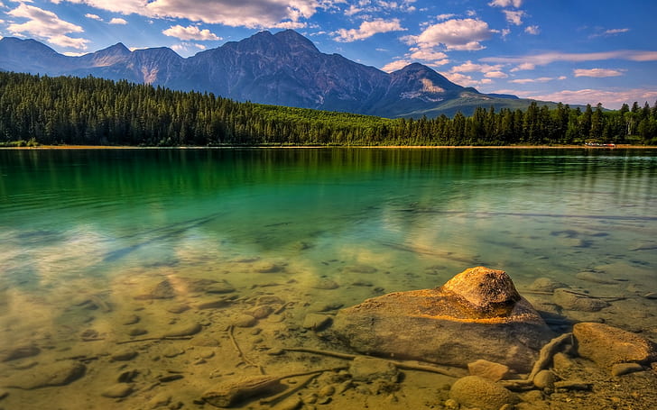 krajobraz, Park Narodowy Banff, park narodowy, Kanada, jezioro, góry, Tapety HD