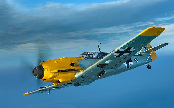 Bf 109, Messerschmitt, Me-109, Luftwaffe, Zweiter Weltkrieg, Luftwaffe, Messerschmitt Bf.109E, HD-Hintergrundbild