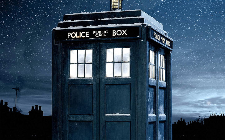 Police box wallpaper, Doctor Who, TARDIS, HD wallpaper