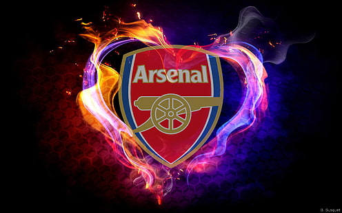 Футбол, Арсенал, емблема, лого, HD тапет HD wallpaper