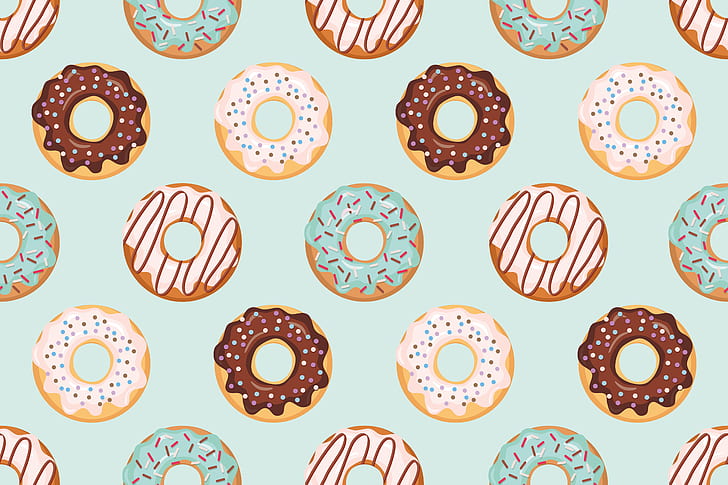 Background, Texture, Donuts, HD wallpaper