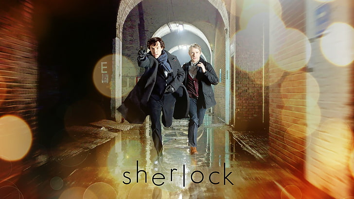 Обои из фильма Шерлок, Шерлок, Шерлок Холмс, Джон Уотсон, Лондон, Бенедикт Камбербэтч, Мартин Фриман, HD обои