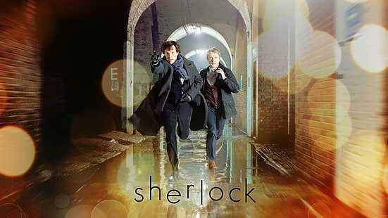 Sherlock filmi duvar kağıdı, Sherlock, Sherlock Holmes, John Watson, Londra, Benedict Cumberbatch, Martin Freeman, HD masaüstü duvar kağıdı HD wallpaper