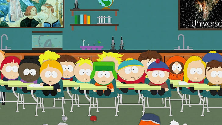 South Park, Butters Stotch, Eric Cartman, Kenny McCormick, Kyle Broflovski, Stan Marsh, HD wallpaper