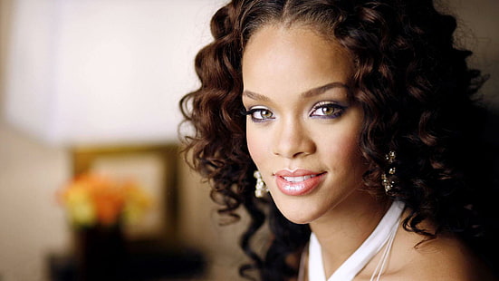 Rihanna, Mädchen, Haarschnitt, Make-up, schauen, Rihanna, Mädchen, Haarschnitt, Make-up, schauen, HD-Hintergrundbild HD wallpaper
