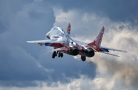 Миг-29, автомобиль, самолет, военный самолет, военный, HD обои HD wallpaper