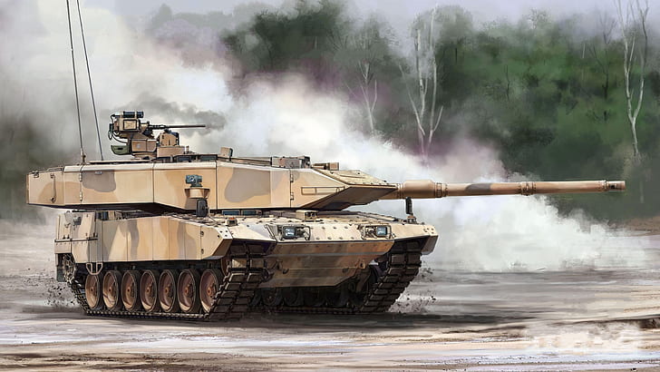 Alemania, tanque de batalla principal, La Bundeswehr, Leopard 2A7, MBT, Fondo de pantalla HD