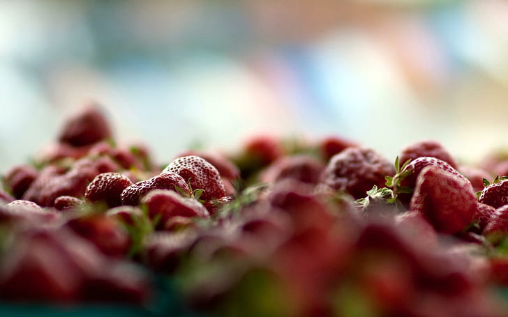 Früchte Erdbeeren breit, Erdbeerpartie, Früchte, Erdbeeren breit, HD-Hintergrundbild