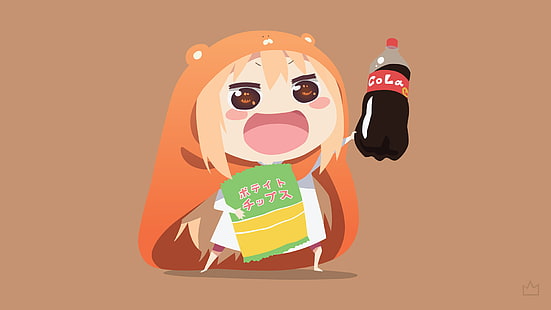 Doma Umaru, Himouto!Umaru-chan, gadis anime, Wallpaper HD HD wallpaper