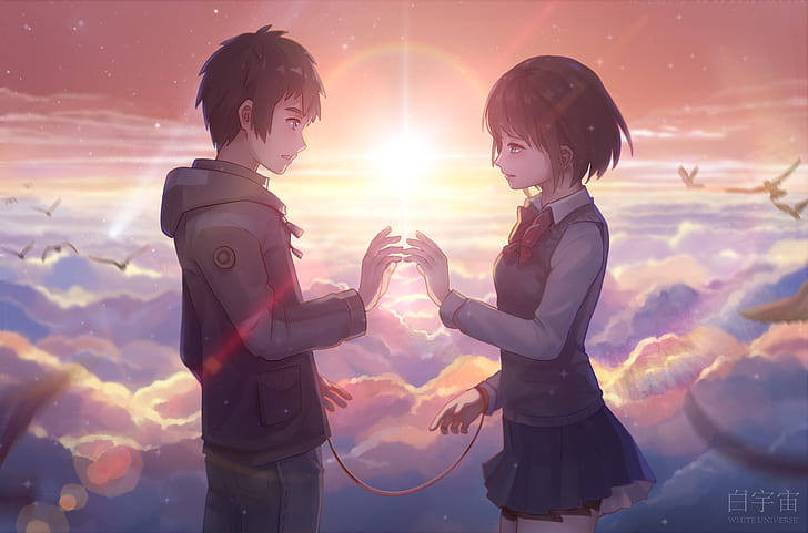 Anime Couple Romantic Wallpaper gambar ke 12
