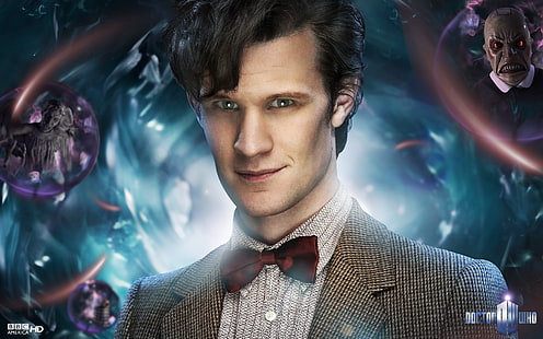 Fond d'écran numérique du personnage Doctor Who, Doctor Who, Matt Smith, Onzième docteur, Fond d'écran HD HD wallpaper