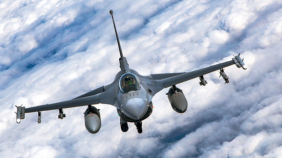 Myśliwce odrzutowe, General Dynamics F-16 Fighting Falcon, Samoloty, Myśliwiec odrzutowy, Warplane, Tapety HD HD wallpaper