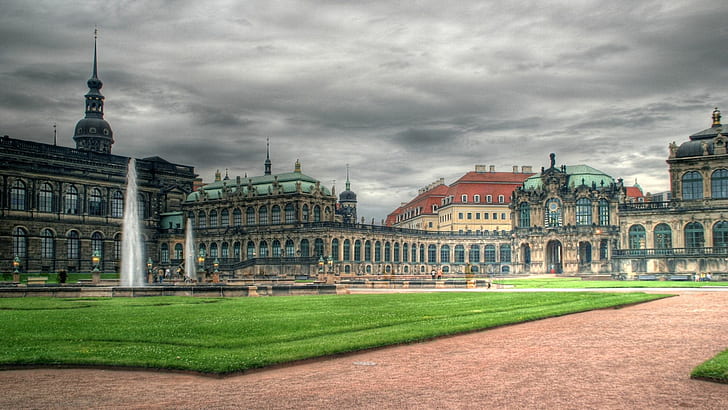 Дворцы, Цвингер (Дрезден), Дрезден, Цвингер, HD обои