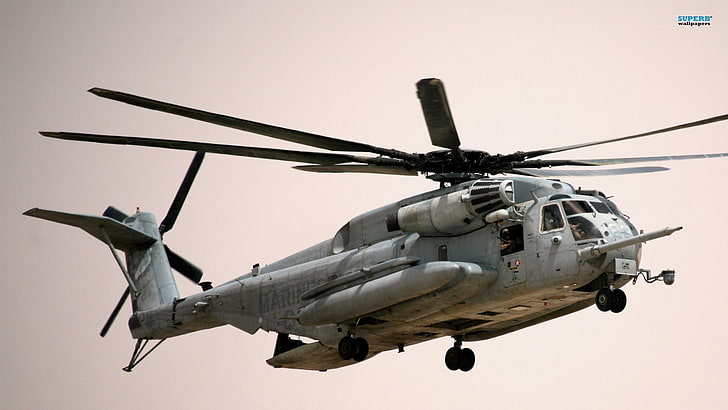 Военные вертолеты, Сикорский супер-жеребец CH-53E, супер-жеребец Ch-53, HD обои