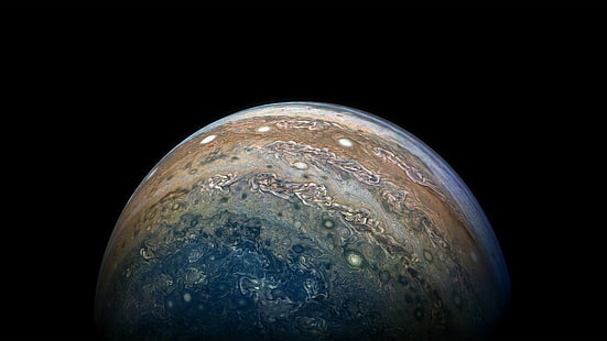 júpiter, planeta, atmósfera, tierra, objeto astronómico, nasa, nave espacial juno, fotografía, universo, espacio, juno, fotografía espacial, fotografía, Fondo de pantalla HD HD wallpaper