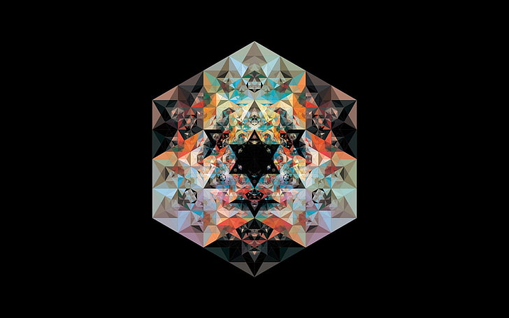 тапет за оптична илюзия, Анди Гилмор, геометрия, дигитално изкуство, абстрактно, HD тапет