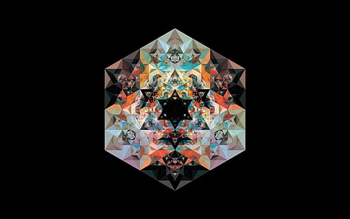 тапет за оптична илюзия, Анди Гилмор, геометрия, дигитално изкуство, абстрактно, HD тапет HD wallpaper