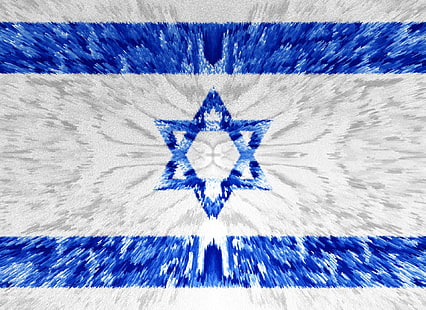 Flags, Flag Of Israel, Artistic, Blue, Flag, Israel, Star Of David, White, HD wallpaper HD wallpaper