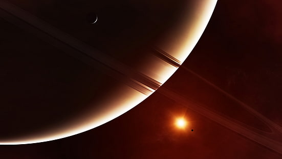 planeta anelado, anel planetário, 8k uhd, planeta, saturno, sistema de anéis, objeto astronômico, cassini, espaço, espaço sideral, HD papel de parede HD wallpaper
