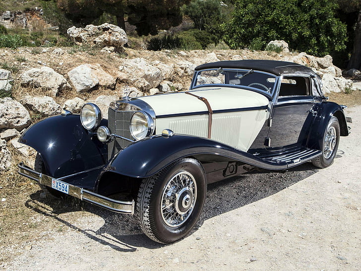 1936, 540k, benz, cabriolet, luxury, mercedes, retro, sport, HD wallpaper
