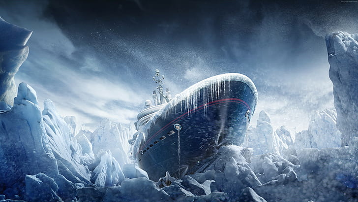 лед, зима, най-добри игри, Tom Clancys Rainbow Six Siege, операция черен лед, кораб, HD тапет