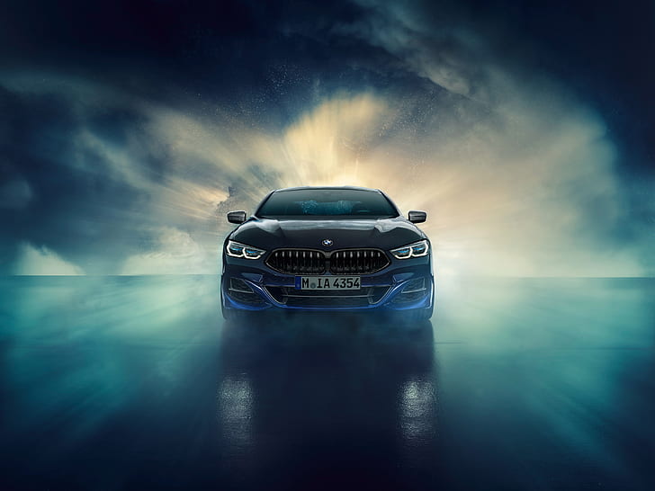BMW, framifrån, Coupe, Night Sky, Individual, 8-Series, 2019, M850i, XDrive, Night Sky Edition, HD tapet