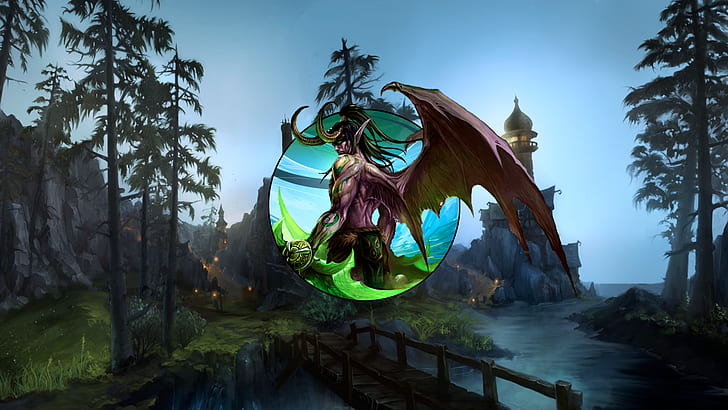 Illidan Stormrage, World of Warcraft, Illidan, Tapety HD