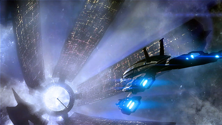 Mass Effect, Citadel (Mass Effect), Normandy SR-2, Wallpaper HD