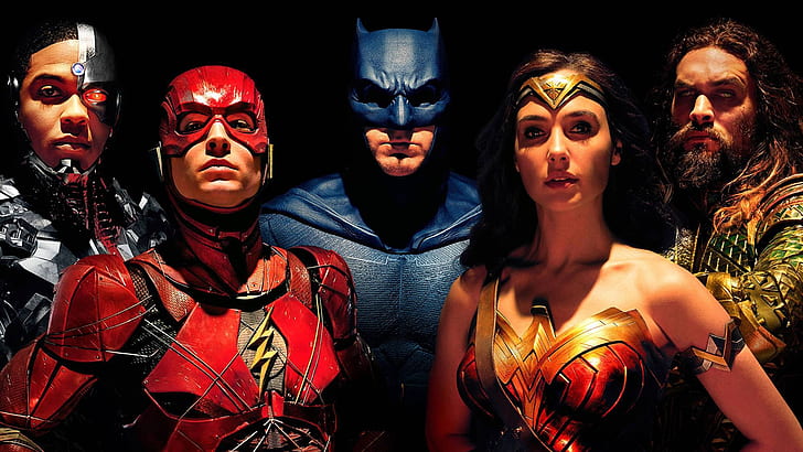 The Flash, филми, Батман, DC Comics, Лига на справедливостта (2017), Aquaman, Лига на справедливостта, Cyborg (DC Comics), Wonder Woman, HD тапет