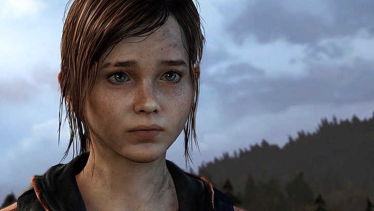 kvinnans svarta topp, The Last of Us, PlayStation 4, Ellie, HD tapet