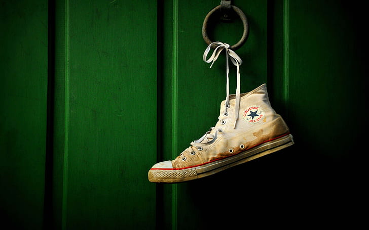 Dirty Converse Shoe, dirty, converse, shoe, photography, HD wallpaper