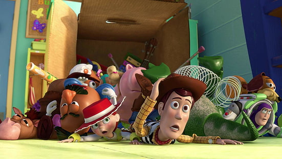Toy Story 3, Sheriff Woody, Buzz Lightyear, HD wallpaper HD wallpaper