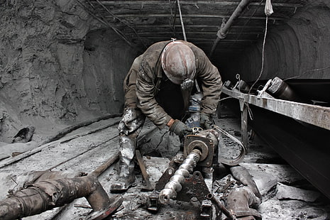 работници, тренировка, мъже, миньор (работници), HD тапет HD wallpaper