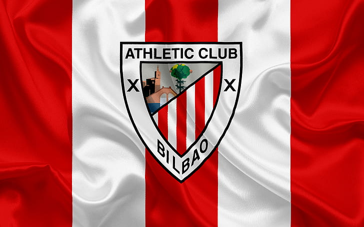 Piłka nożna, Athletic Bilbao, godło, logo, Tapety HD