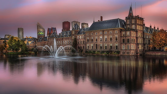 Binnenhof - это комплекс города в городе Гаага Нидерланды 4k Ultra Hd Обои для рабочего стола Для компьютеров Ноутбуки Планшеты и мобильные телефоны 3840 × 2160, HD обои HD wallpaper