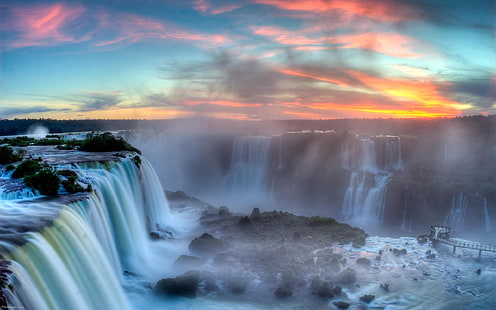 ブラジル、滝、イグアス、 HDデスクトップの壁紙 HD wallpaper